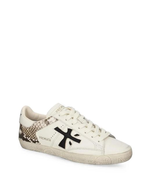 Premiata White Stevend 8497 Sneakers