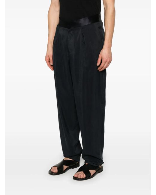 Giorgio Armani Blue Tapered Trousers for men