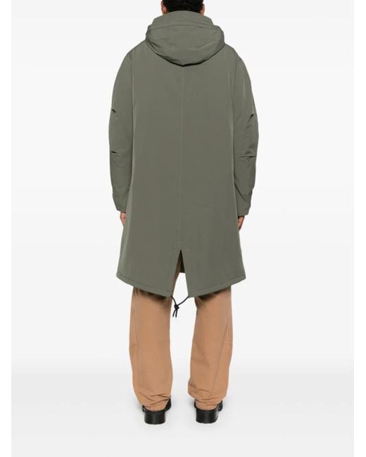 メンズ A.P.C. フーデッド コート Green