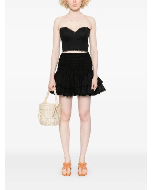 Charo Ruiz Black Pinel Mini Skirt