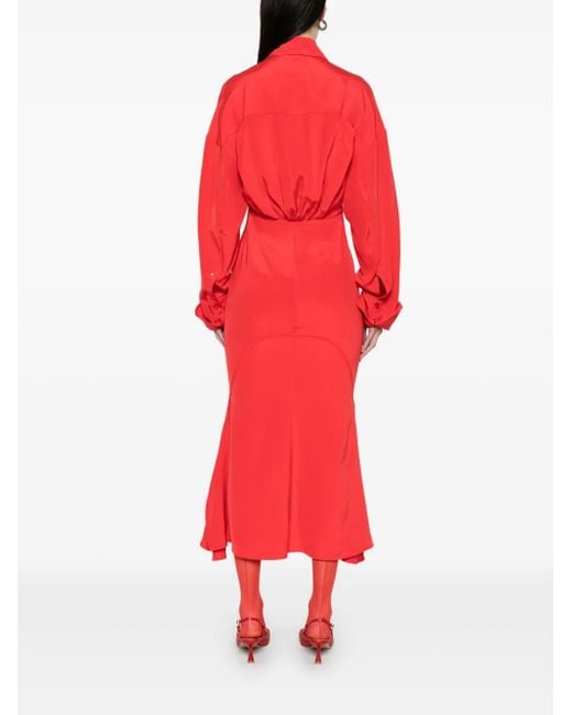 Sportmax Red Oltre Midi Dress