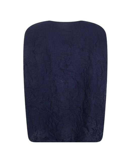 Daniela Gregis Blue Crinkled Top