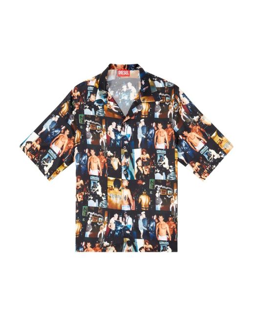 Camiseta con estampado gráfico de x Tom of Finland Foundation DIESEL de color Blue