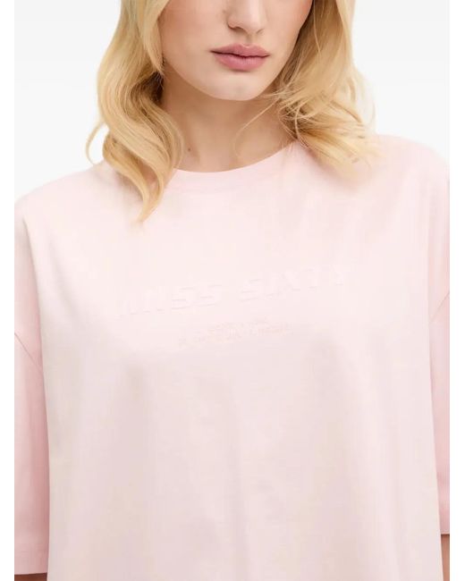 Miss Sixty Pink Short-Sleeved Crewneck T-Shirt