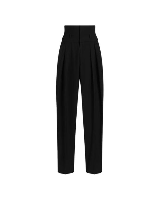 Dolce & Gabbana Black Pantalon À Fines Rayures