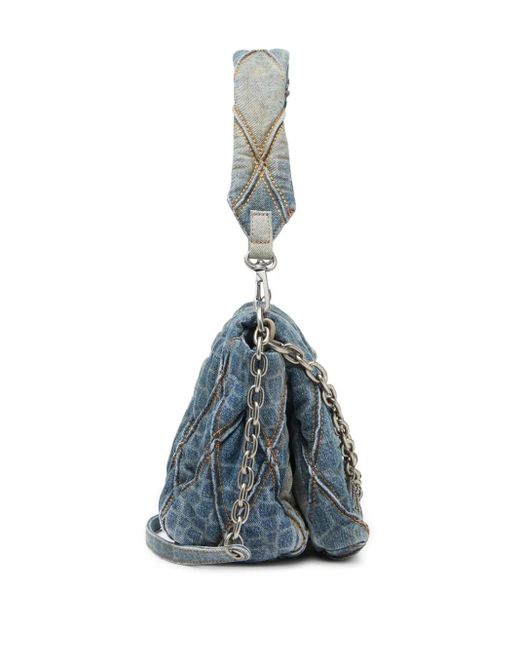 DIESEL Blue New Year Of The Snake Capsule Shoulder Bag