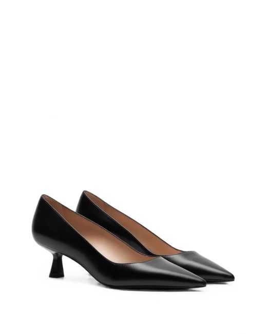 Stuart Weitzman Black Stuart Sculpt Pointed-Toe Pumps