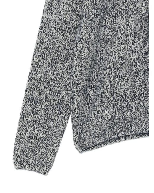 Herno Gray Cable-Knit Sweater for men