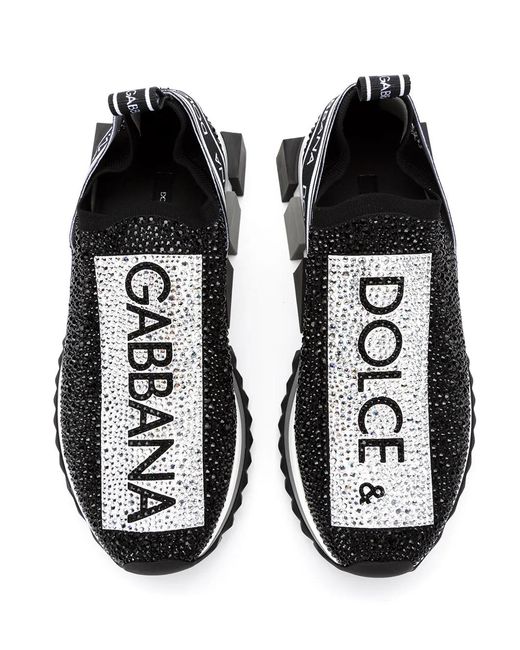 Dolce & Gabbana Black Sorrento Slip-On Sneakers