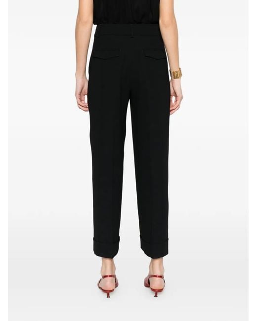 Peserico Black Cuff Trousers