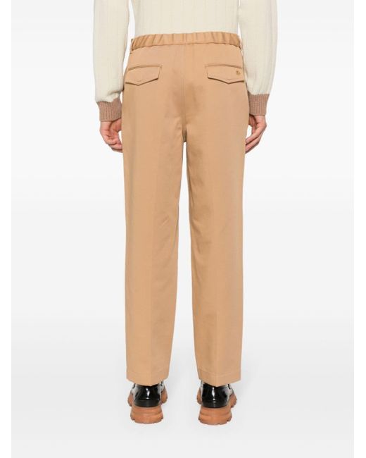 Pantalones con detalle Web Gucci de hombre de color Natural