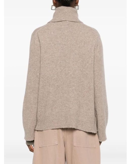 Jersey con cuello alto Boboutic de color Natural