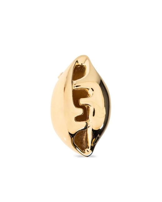 Fendi Natural Sculptural Shell Earrings