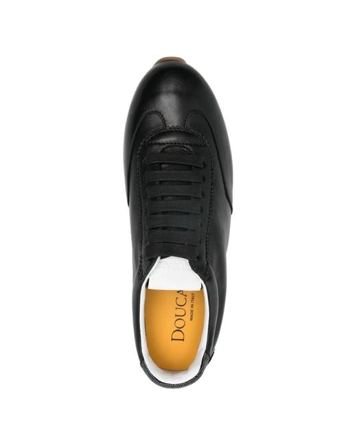 Doucal's Black Sneakers Mit Schnürung