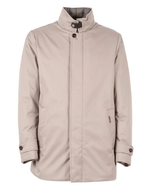 Moorer Natural Buttoned Single-Breasted Padded Jacket for men