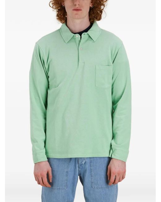 Fortela Green Polo Missouril À Manches Longues for men