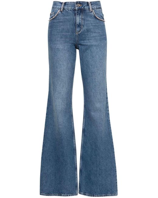 Liu Jo Blue High-rise Flared Jeans