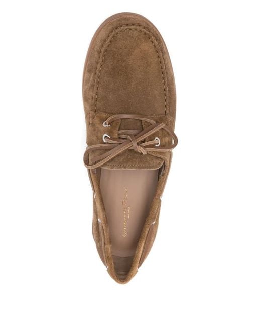 Gianvito Rossi Vandée Segelschuhe Aus Wildleder in Brown für Herren