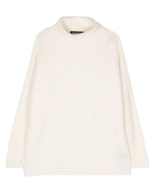 Iris Von Arnim White Capri Sweater