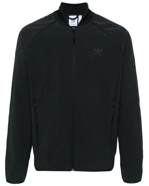 Adidas Black Sst Zip-up Sport Jacket for men