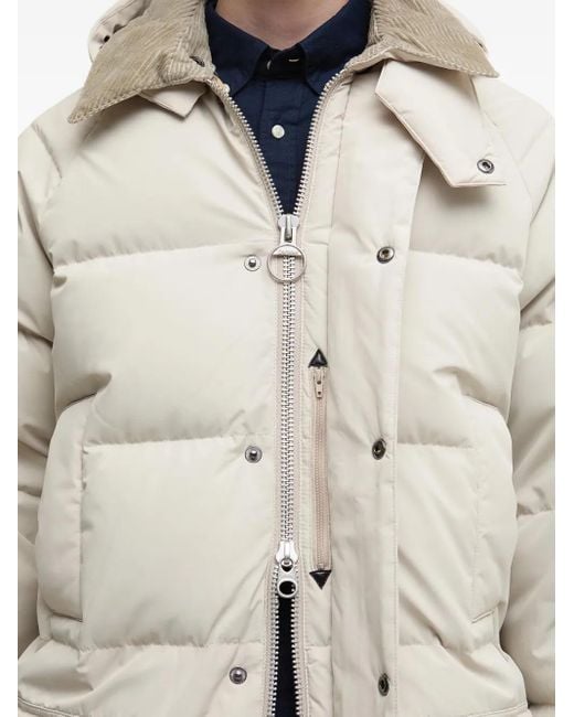 Barbour Natural Beaufort Quilted Corduroy-Collar Jacket for men