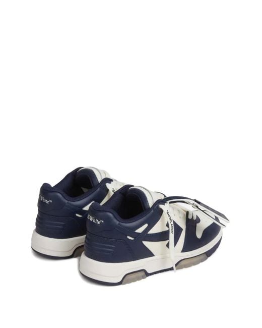 Off-White c/o Virgil Abloh Blue Out Of Office leather sneakers