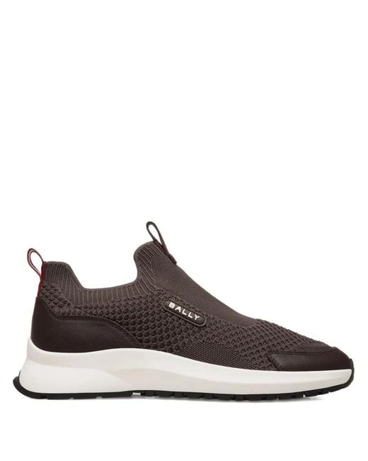 Bally Brown Baskets À Effet En Maille for men