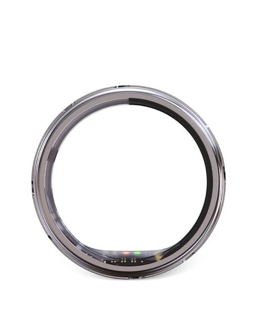 DIESEL Blue Logo-Embossed Smart Ring