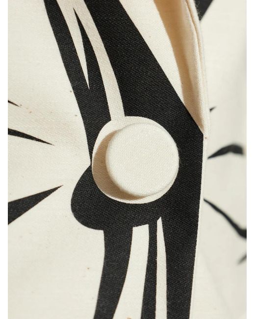 Moschino White Printed Jacket