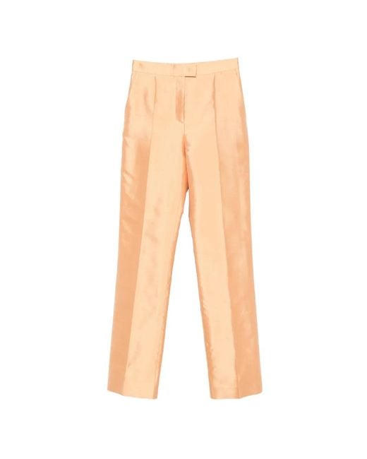 Valentino Garavani White Pressed-Crease Tailored Trousers