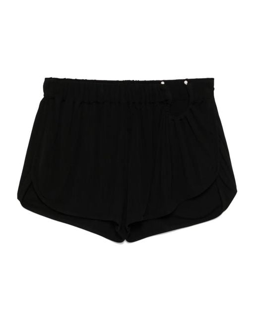 Christopher Esber Black Ruched Boxer Shorts