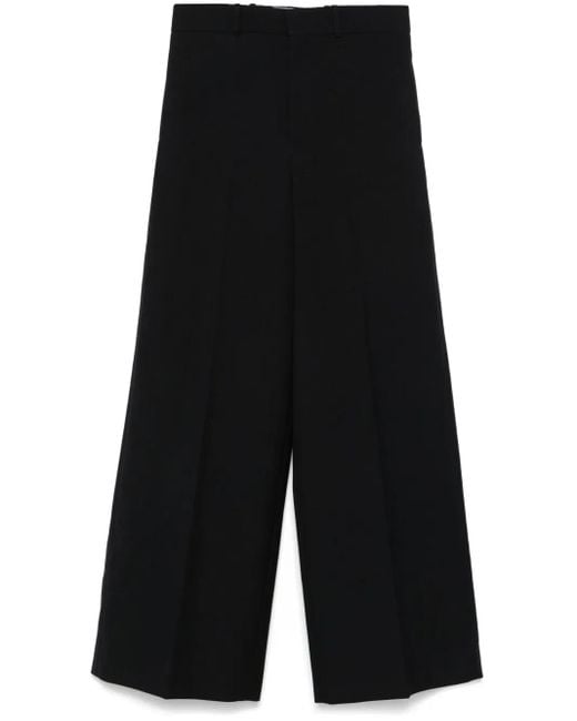 Carven Black Wool Palazzo Pants