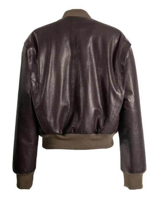 The Row Black Morisel Leather Jacket