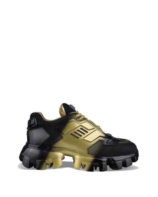 Prada Black Cloudbust Thunder Sneakers Mit Logo
