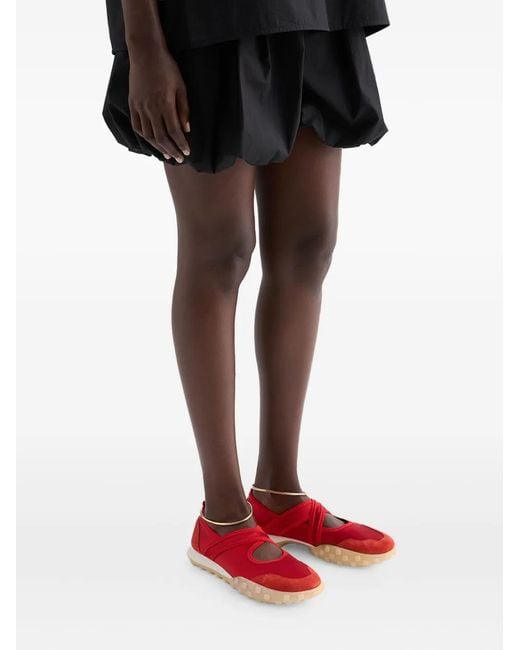 Jil Sander Red Moon Ballet Flats