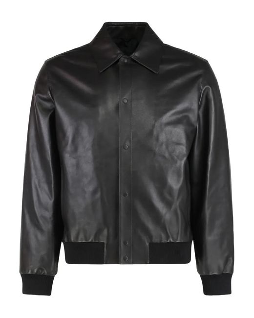 Fendi Black Leather Jacket for men