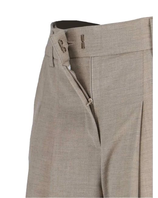 Frankie Shop Gray Gelso Pleated Trousers
