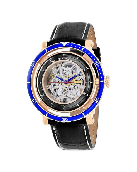 Christian Van Sant Gray Dome 45Mm Watch for men