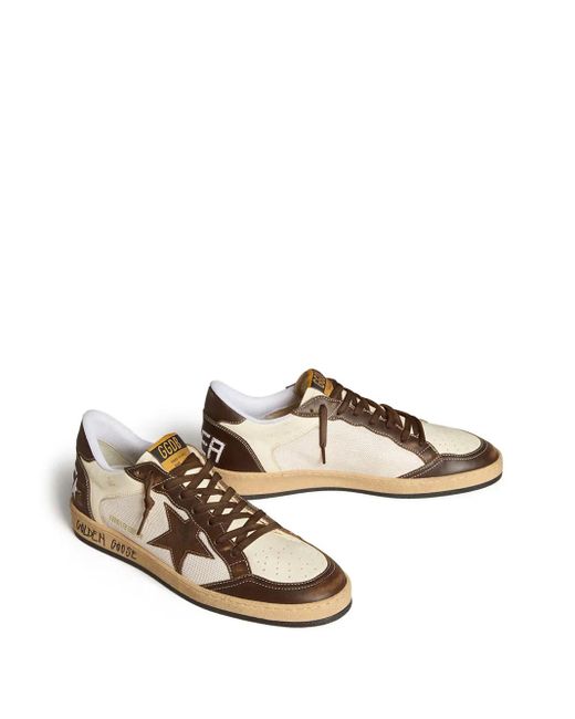 Golden Goose Deluxe Brand Brown Ball Star Sneakers for men