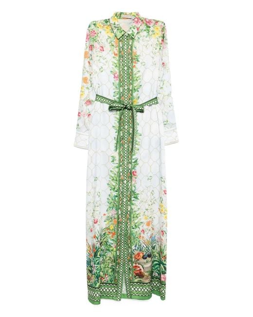 Mary Katrantzou Green Torino Dress