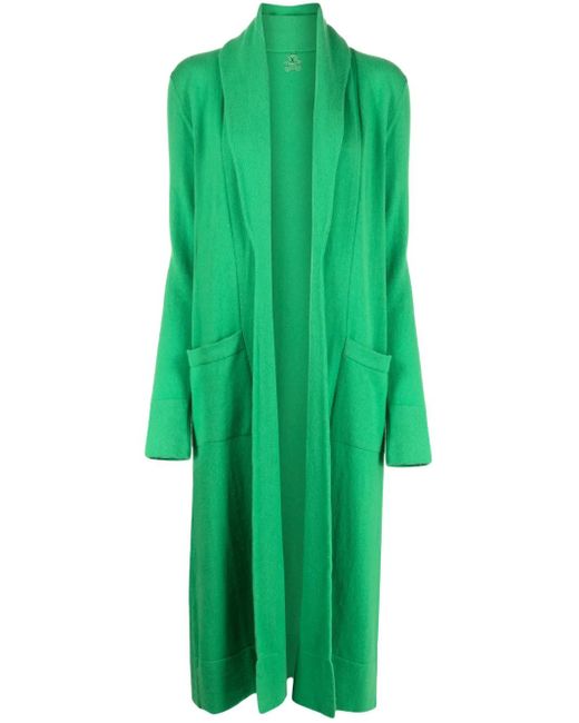 Teddy Cashmere Green Venzia Open-Front Cashmere Cardigan