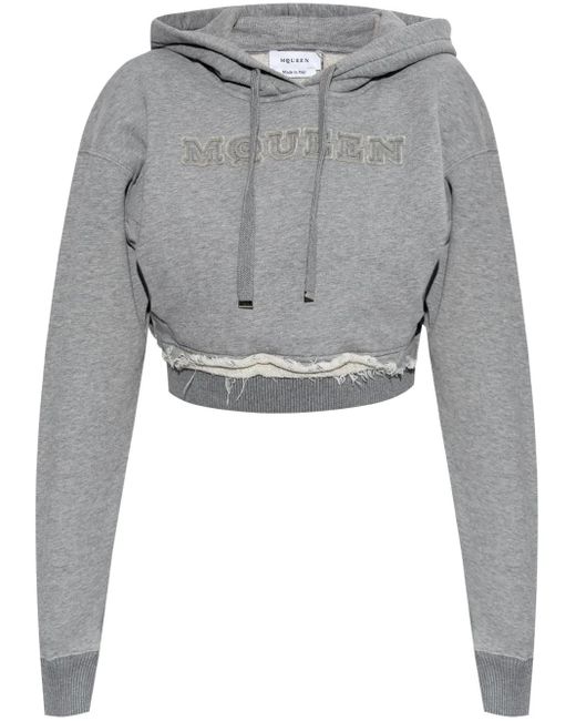 Alexander McQueen ロゴ パーカー Gray
