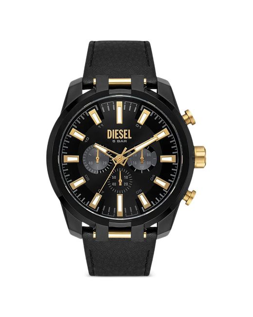DIESEL Black Split 51Mm Watch for men