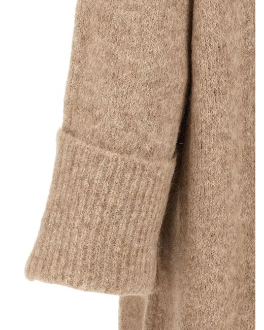 Entire studios Natural Manhattan Turned-Up Midi Dress