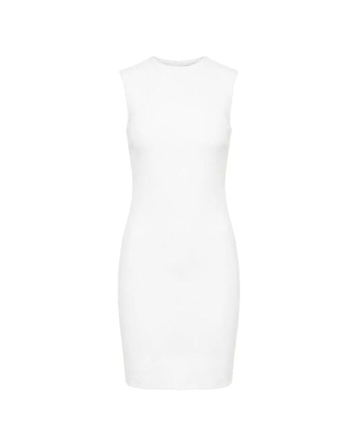 DSquared² White Sleeveless Open-Back Mini Dress