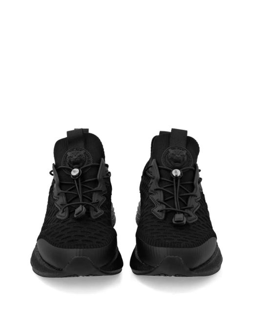 Philipp Plein Black Lace-Up Sneakers