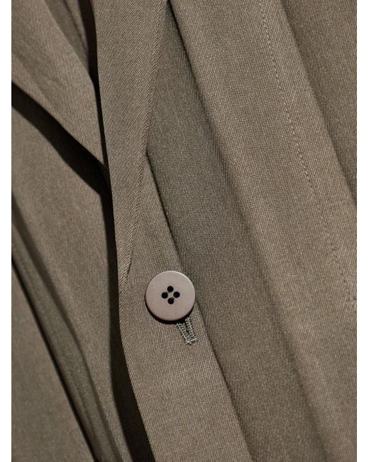 Homme Plissé Issey Miyake Gray Buttoned Blazer for men