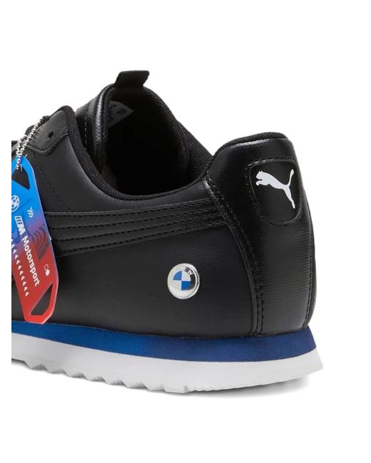 PUMA Black Roma Via Sneakers for men