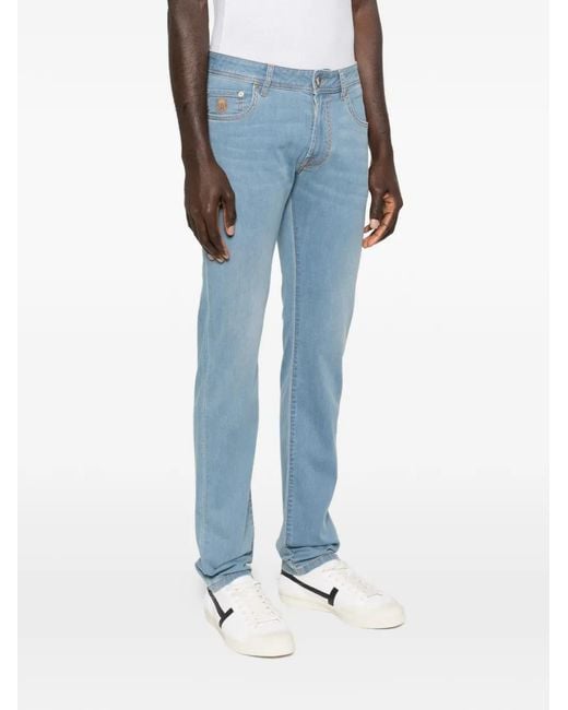 Corneliani Blue Jeans Cotone Elastan for men