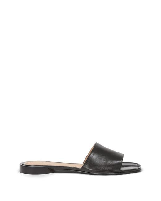 Maison Margiela White Sandales Plates Tabi En Cuir